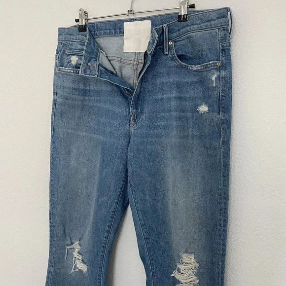 Mother The Insider Ankle Size 32 Jeans Destroyed Bills - Picture 8 of 12